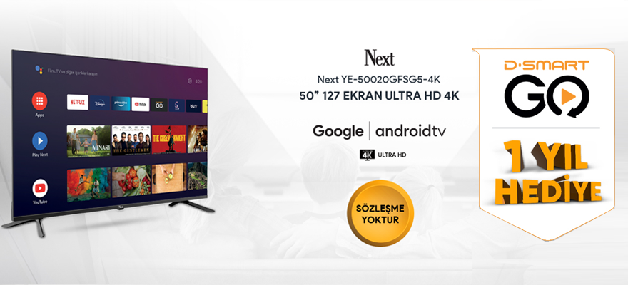 D-Smart GO Hediyeli Next Android TV