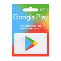 Google Play Hediye kodu 100TL Paketi