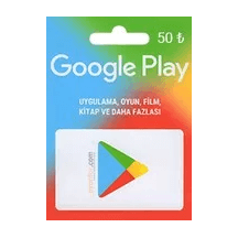 Google Play Hediye kodu 50TL Paketi